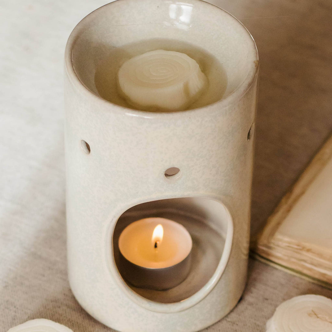 Damson and Patchouli Natural Wax Melts made from Coconut Wax and natural essential Oils.