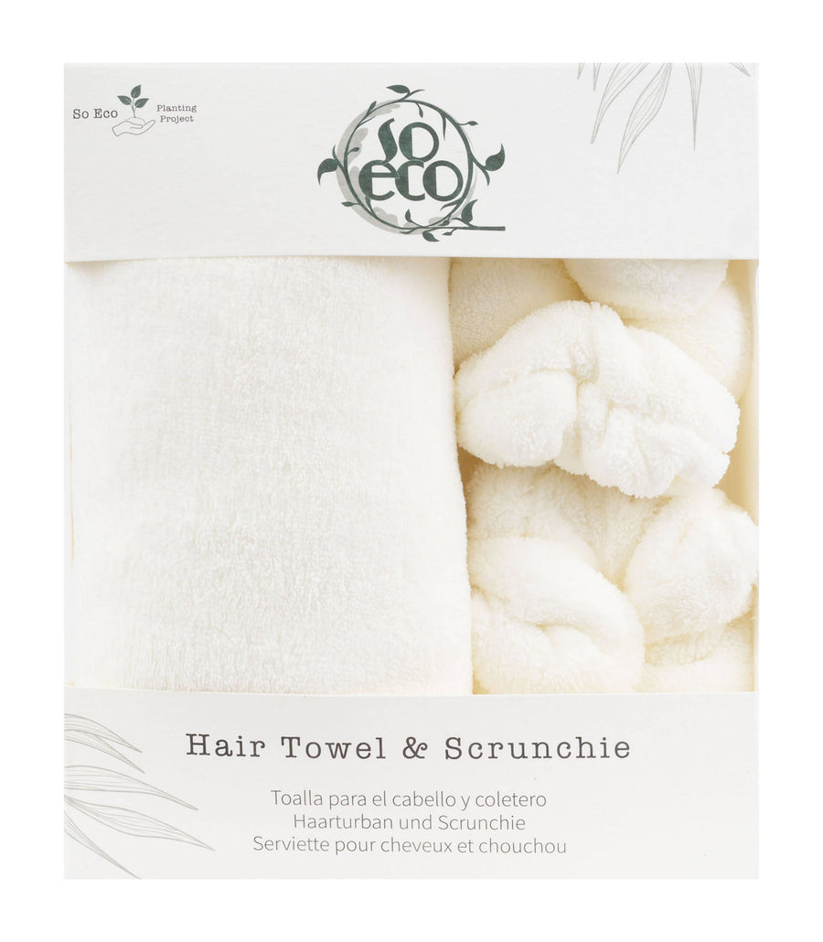 Eco Drying Hair Towel & Scrunchies