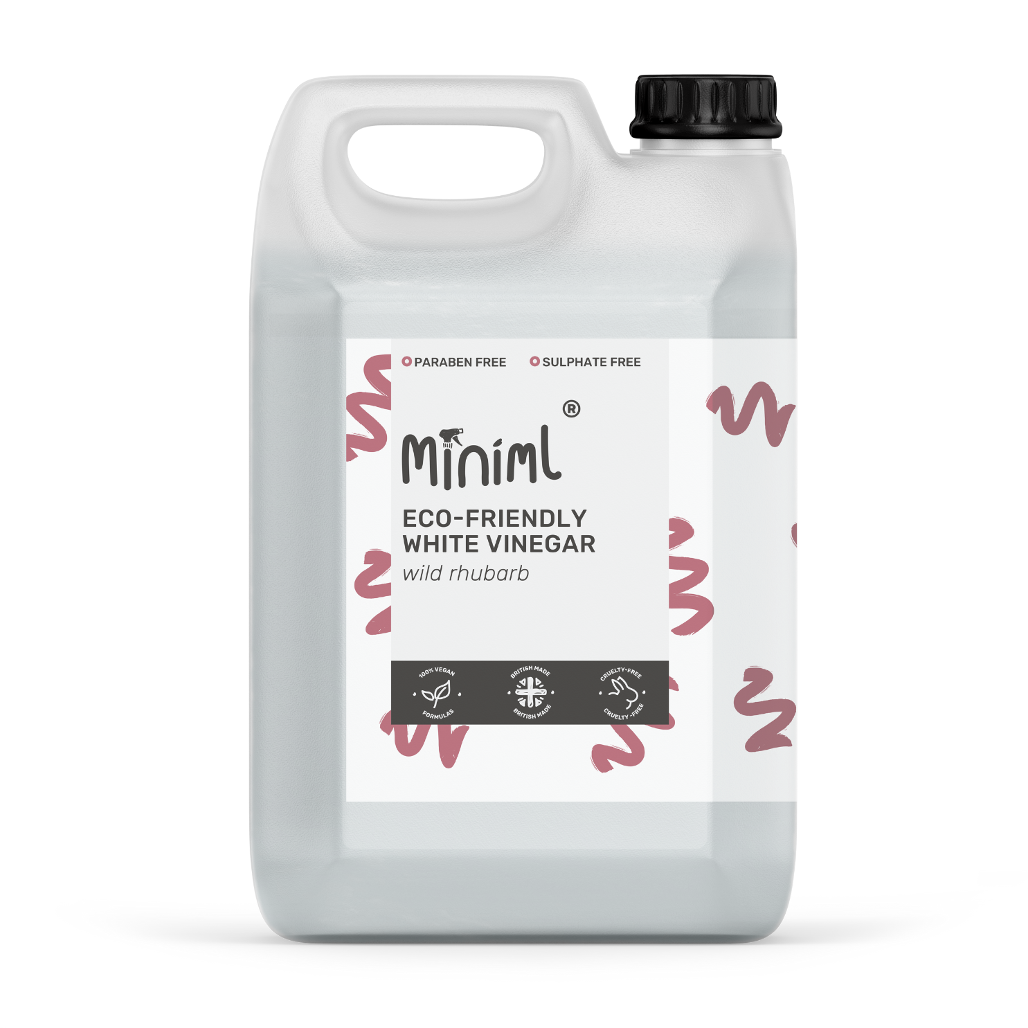 White Vinegar Wild Rhubarb scent 5L refill