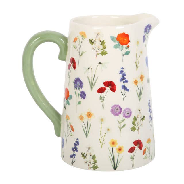 Wildflower Ceramic Flower Jug 17cm.