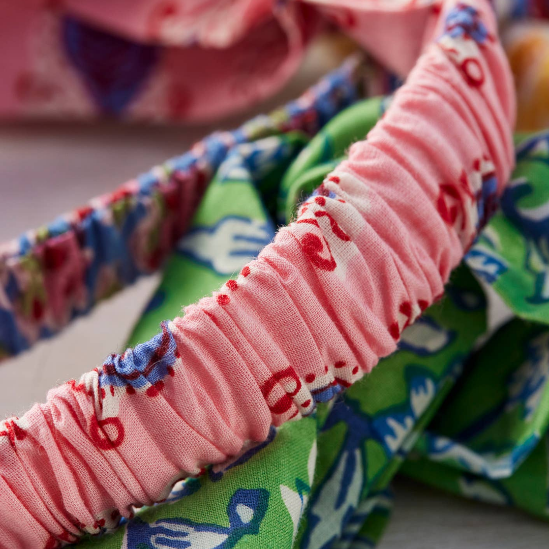 Womens Block Print Cotton Headband