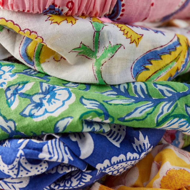 Womens Block Print Cotton Headbands