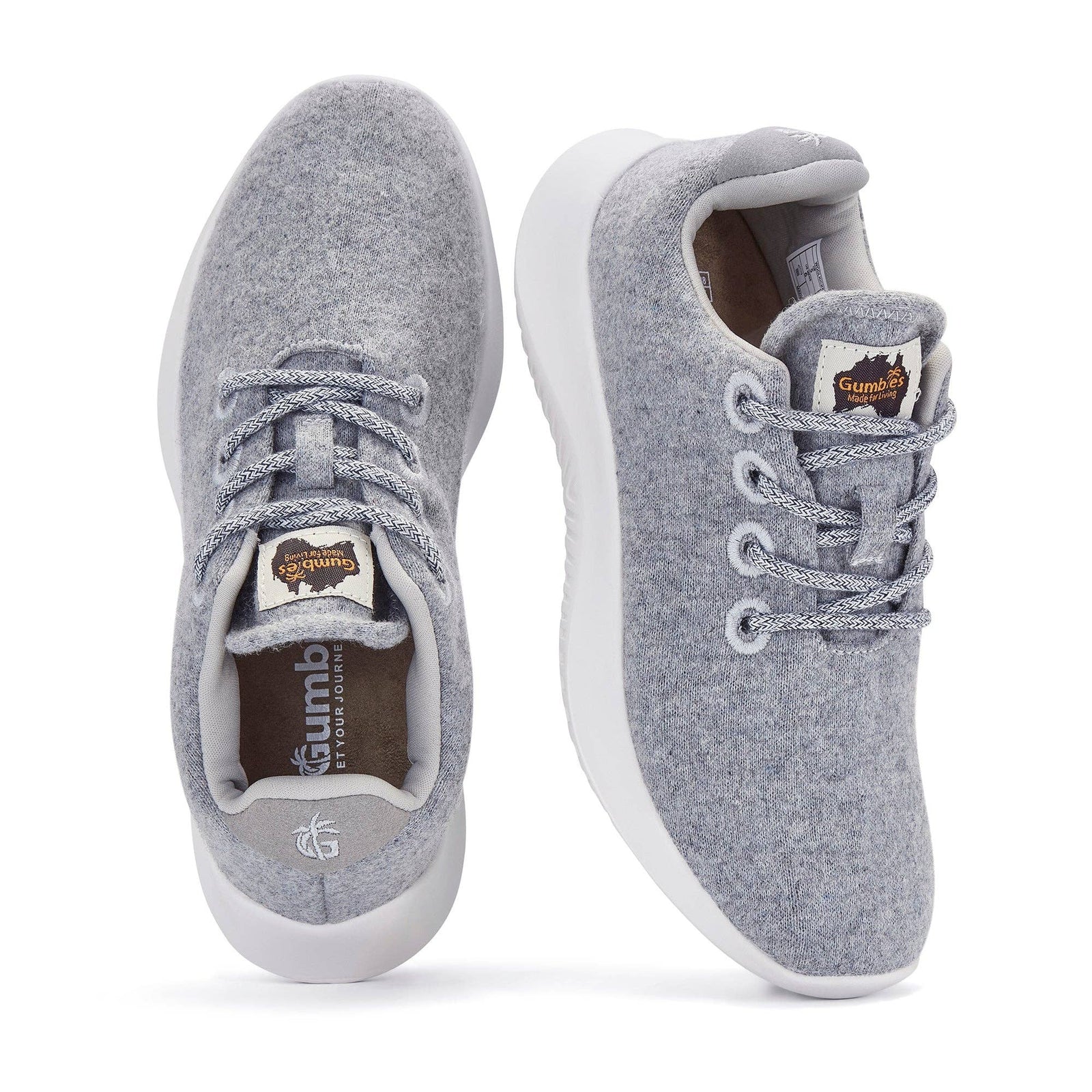 Gumbies Womens Woolfit Sneakers - Granite