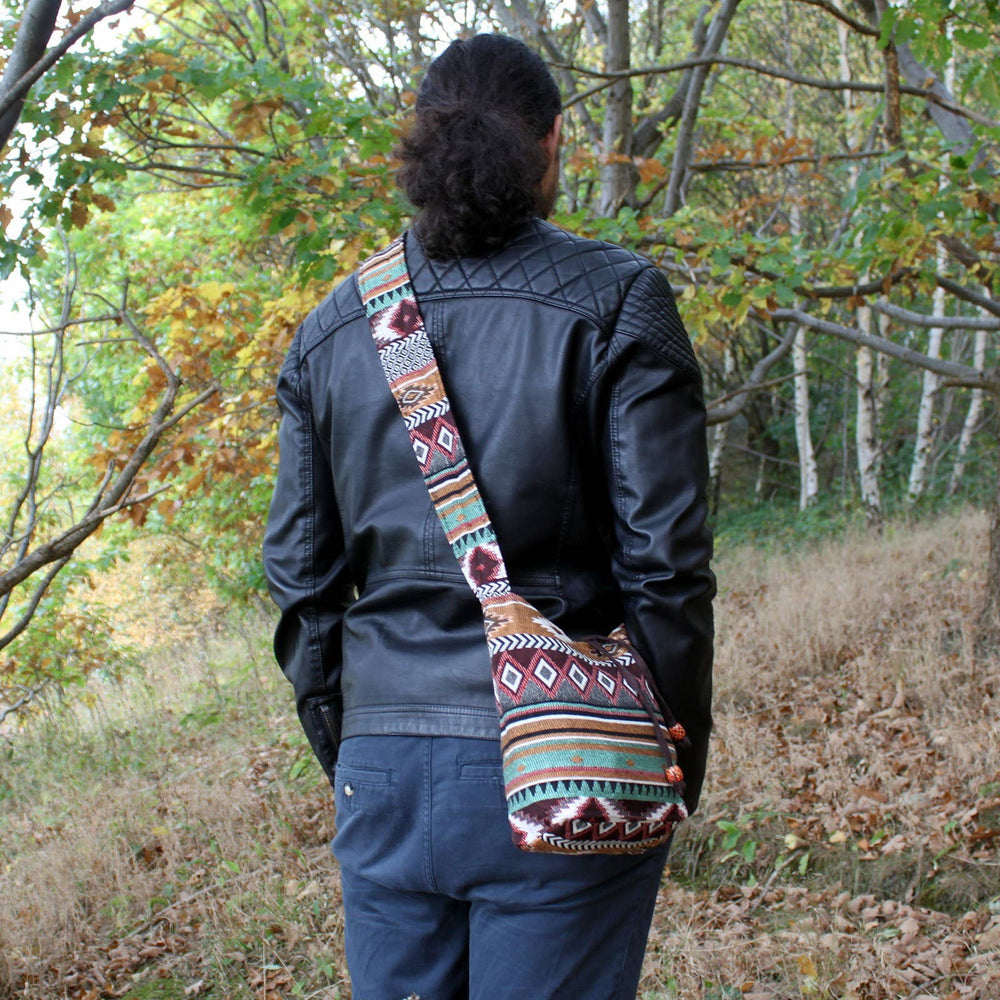 Womens Nepali Chocolate Sling Bag