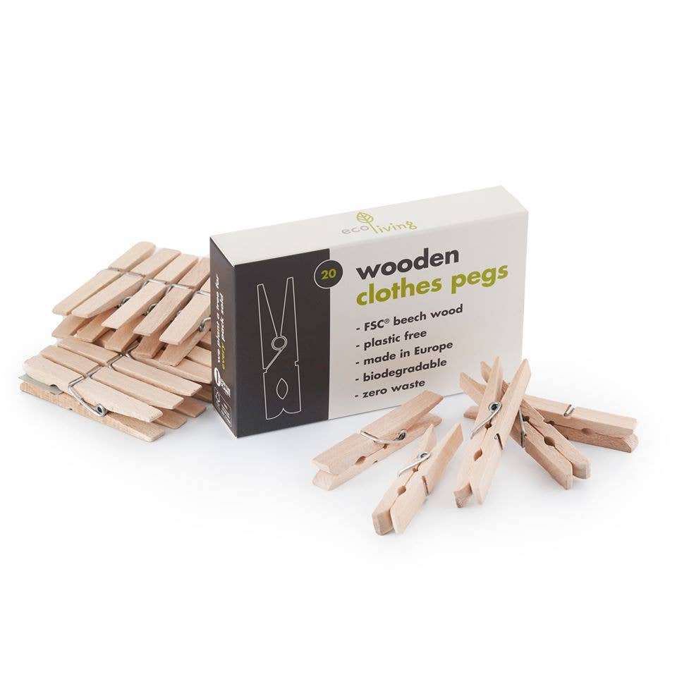 Wooden Clothes pegs 20 pack.