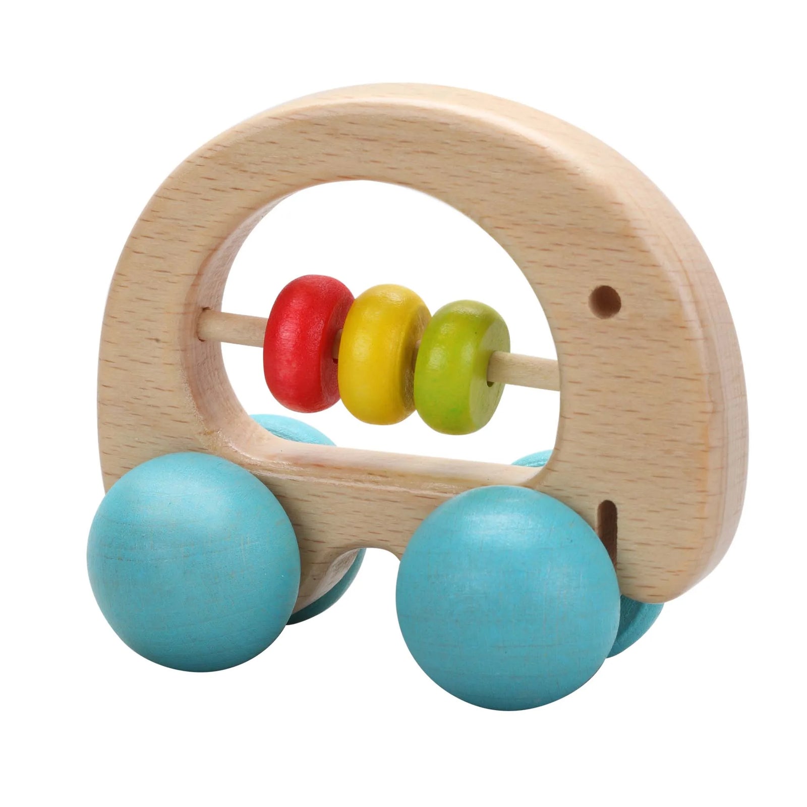 Classic world wooden elephant baby rattle