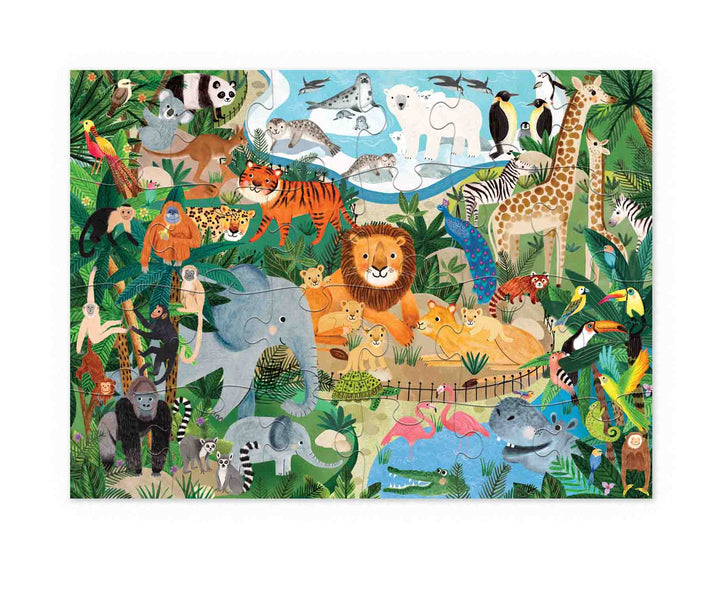 Zoo Crocodile Creek 24 Piece Little Buildings Puzzles