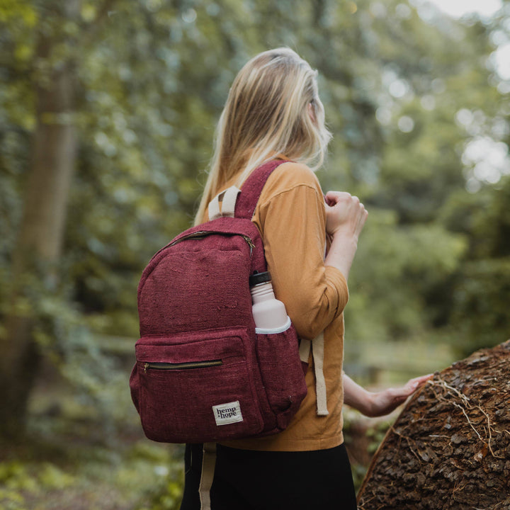Sansara Hemp Backpack - Red - Large
