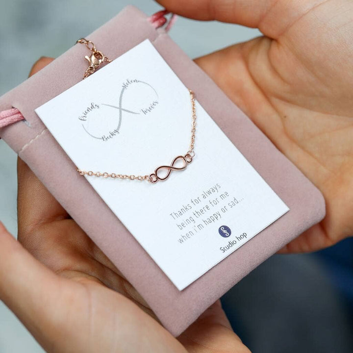 Delicate Infinity Necklace: Gold