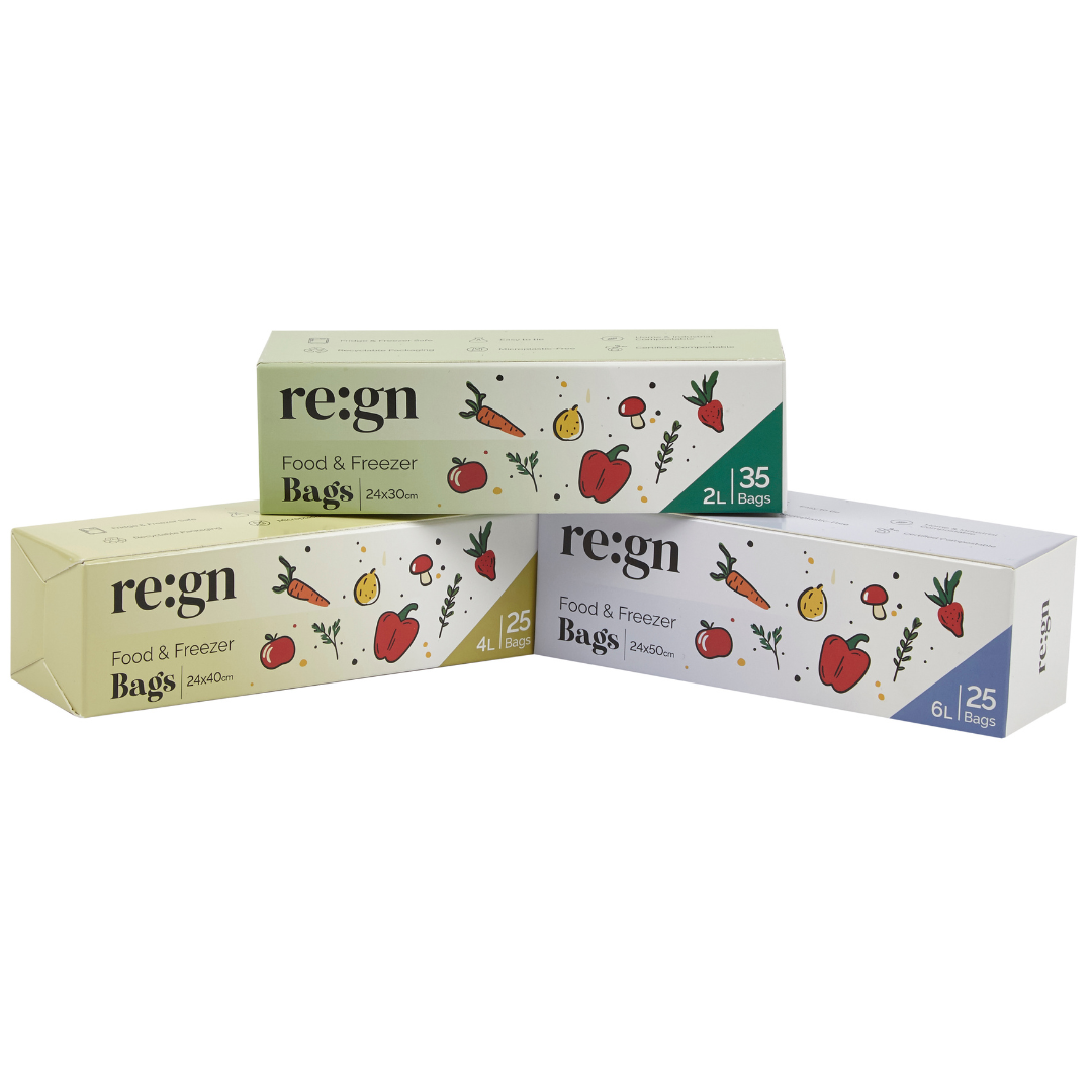 Compostable 6L Food and Freezer Bags – 25 Bags per Roll