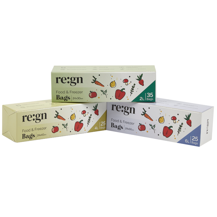 Compostable 6L Food and Freezer Bags – 25 Bags per Roll