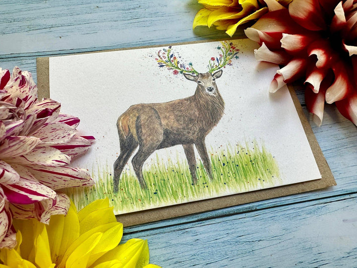 Solomon the Stag Eco Friendly Card Blank