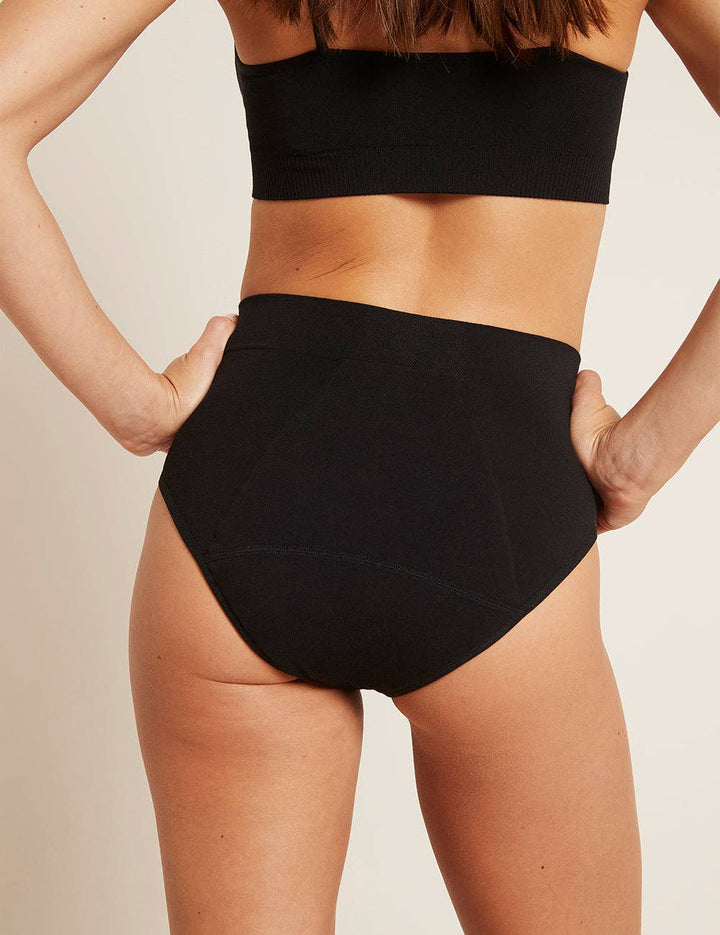 Period & Leak Proof Full Brief, Moderate - Heavy: Black