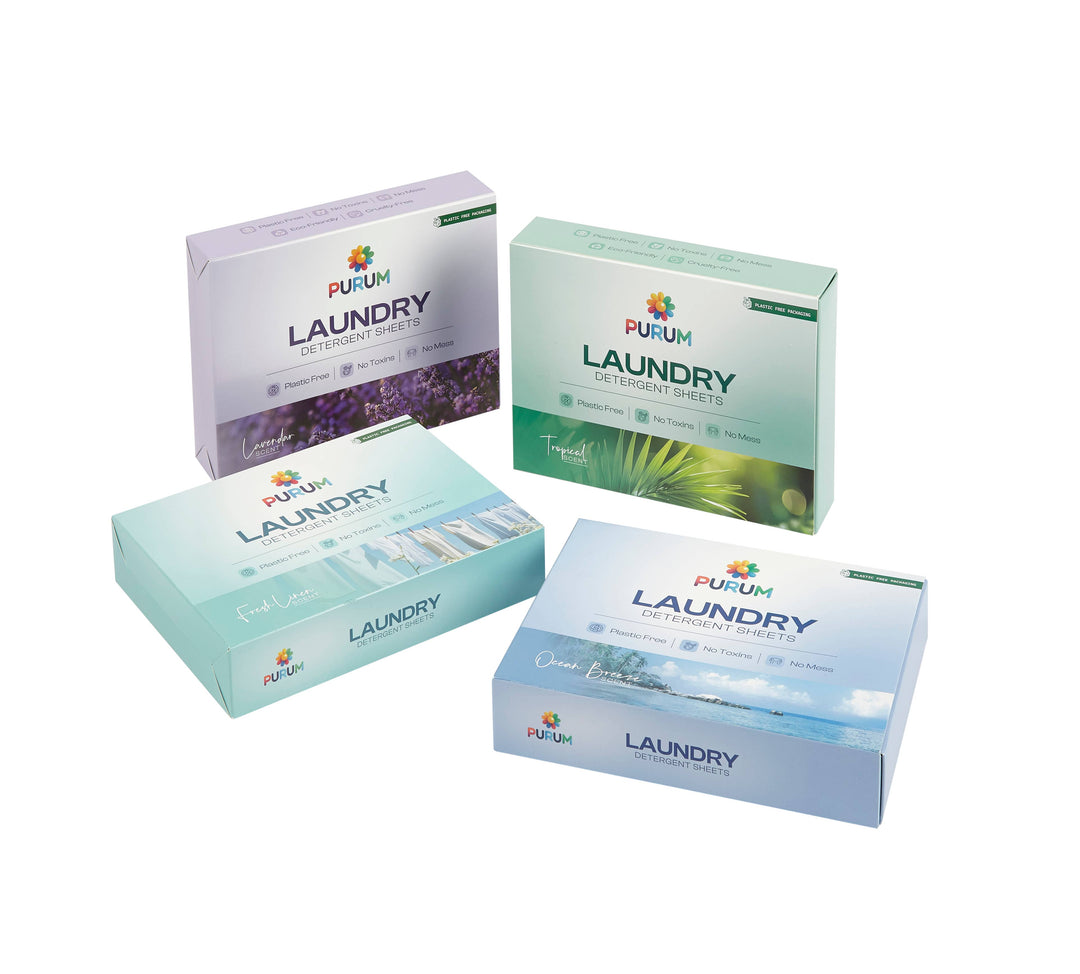 Purum Eco Friendly Laundry Sheets - 64 Pack: Tropical