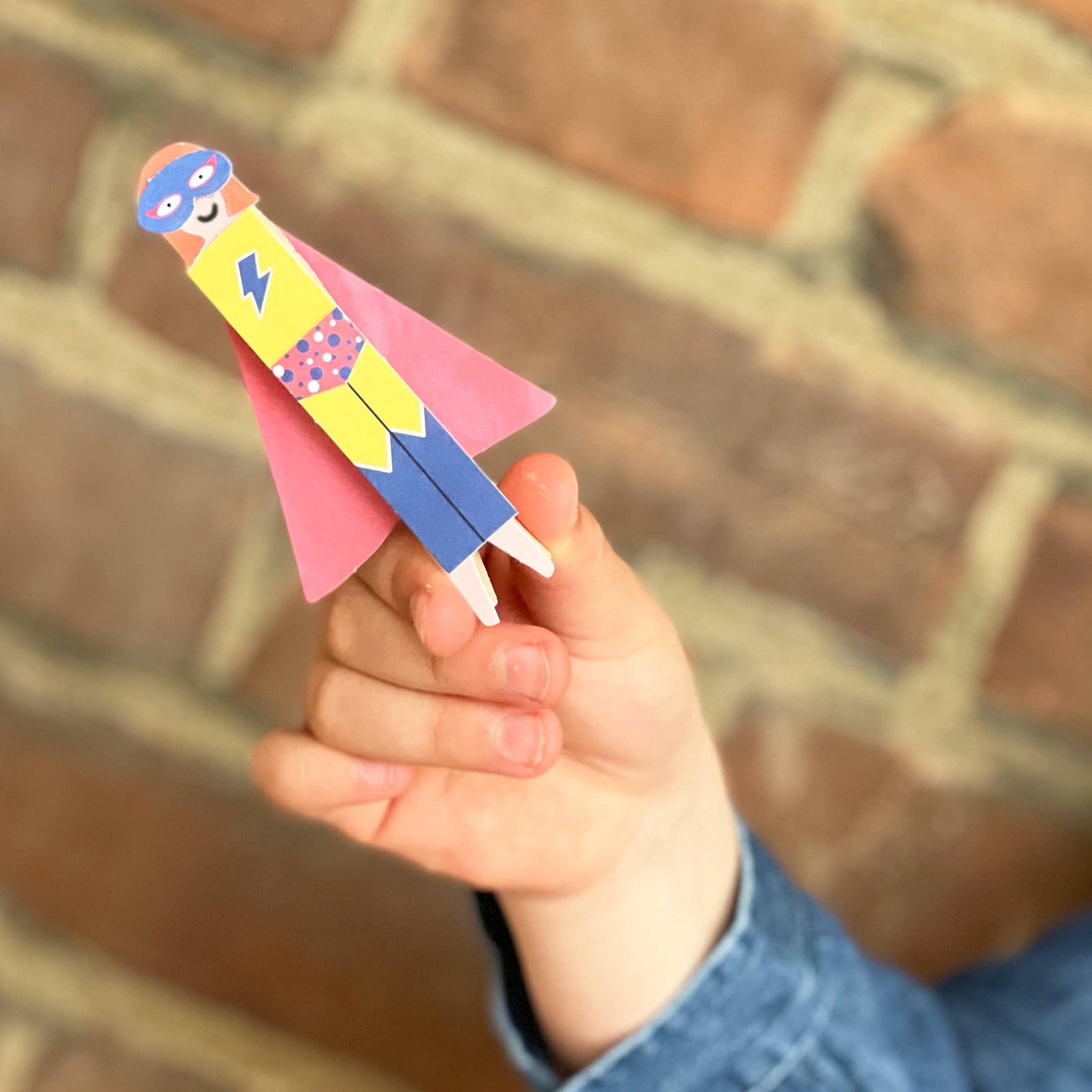 Make Your Own Superhero Peg Doll - Eco Baby Box