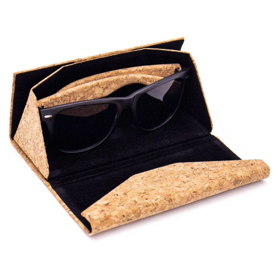 Women's Leopard Print Cork Sunglasses with UV Protection Lenses