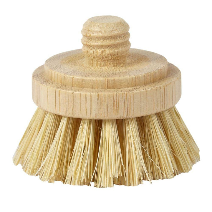 Modular Bamboo Dish Brush Replaceable Heads (Sisal / Coconut)