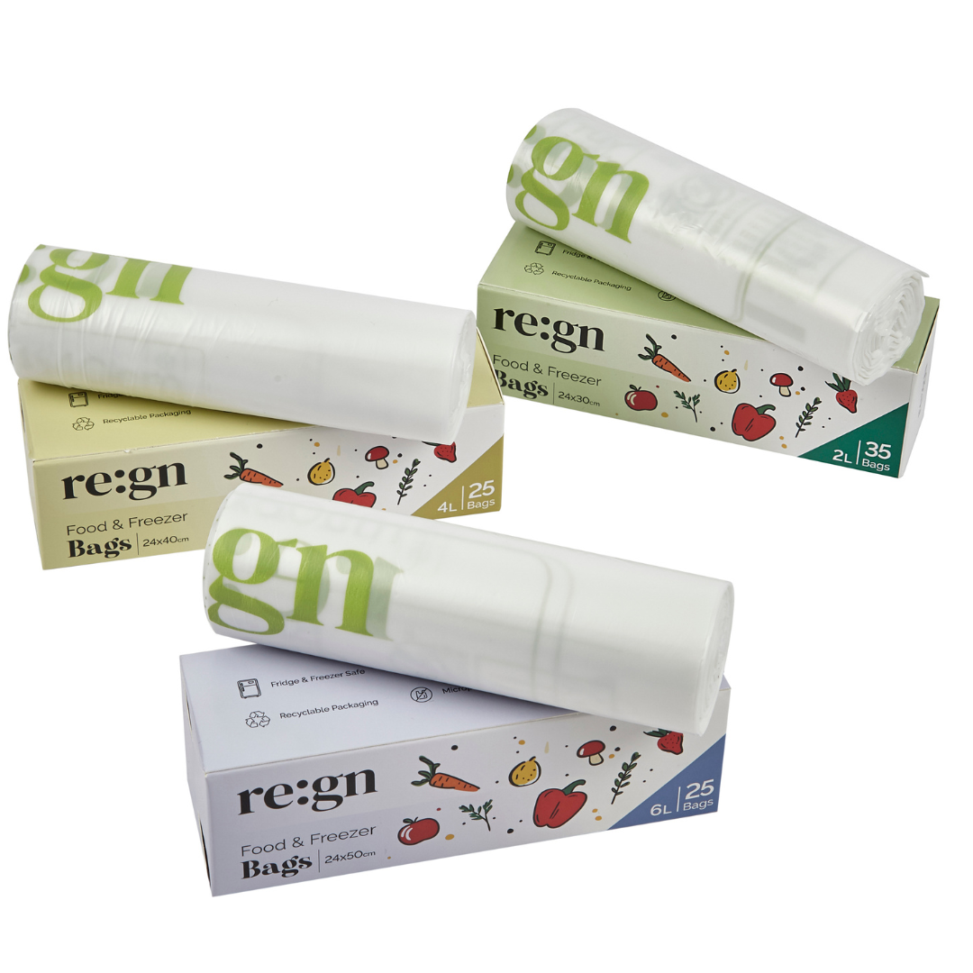 Compostable 6L Food and Freezer Bags – 25 Bags per Roll