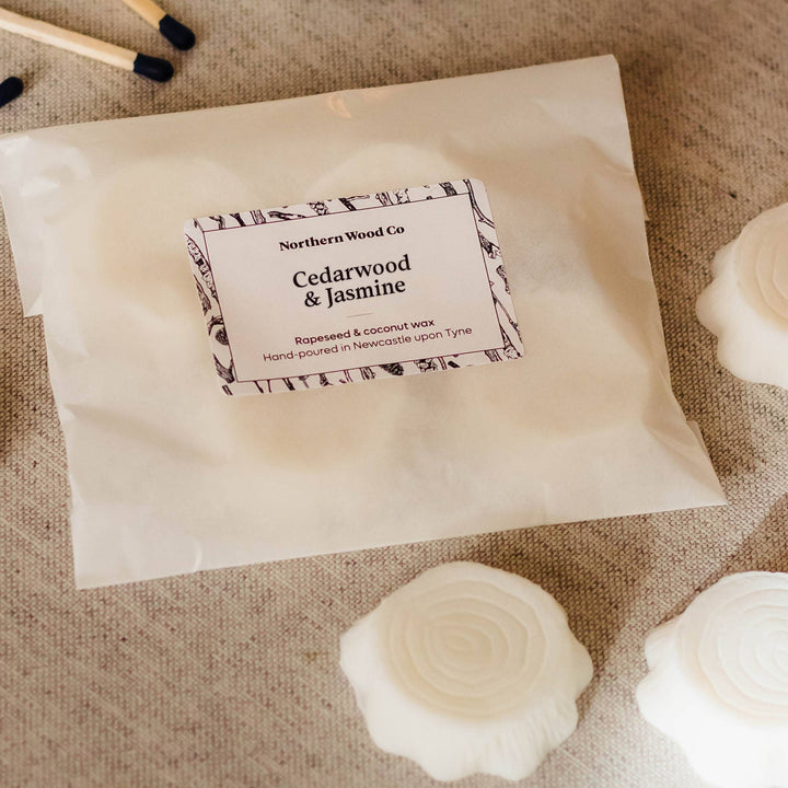 Cedarwood & Jasmine  Wax Melts | Rapeseed & Coconut wax