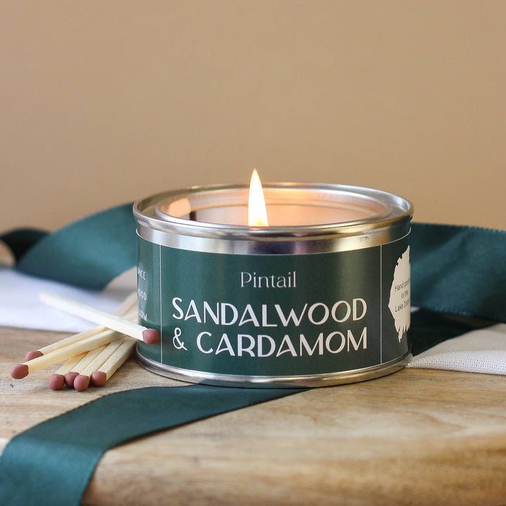 Sandalwood and Cardamom Paint Pot Candles | Small Candles