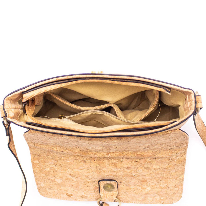 Cork crossbody Flower pattern Bag