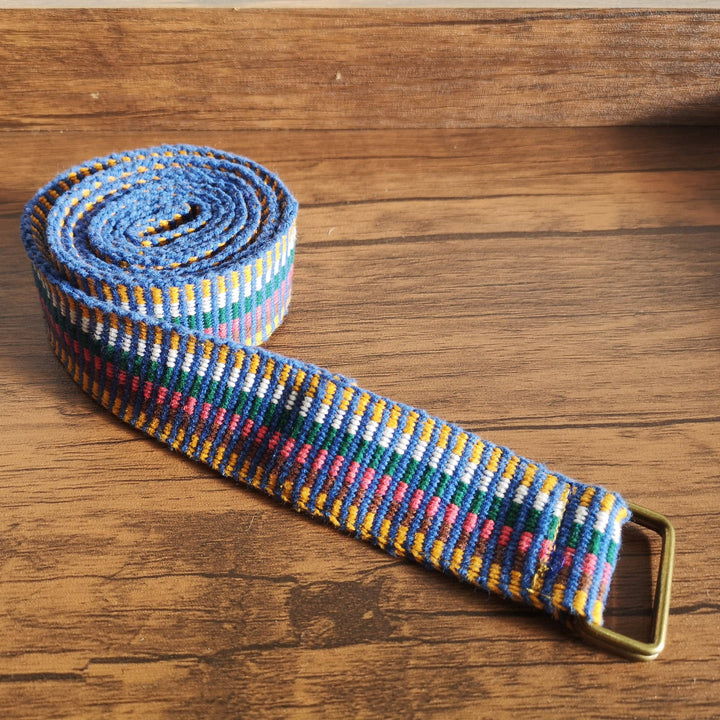 Upcycled Multi Color Cotton Belts