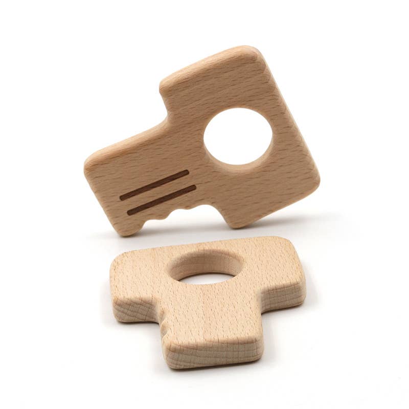 Key Beechwood Teether Shape