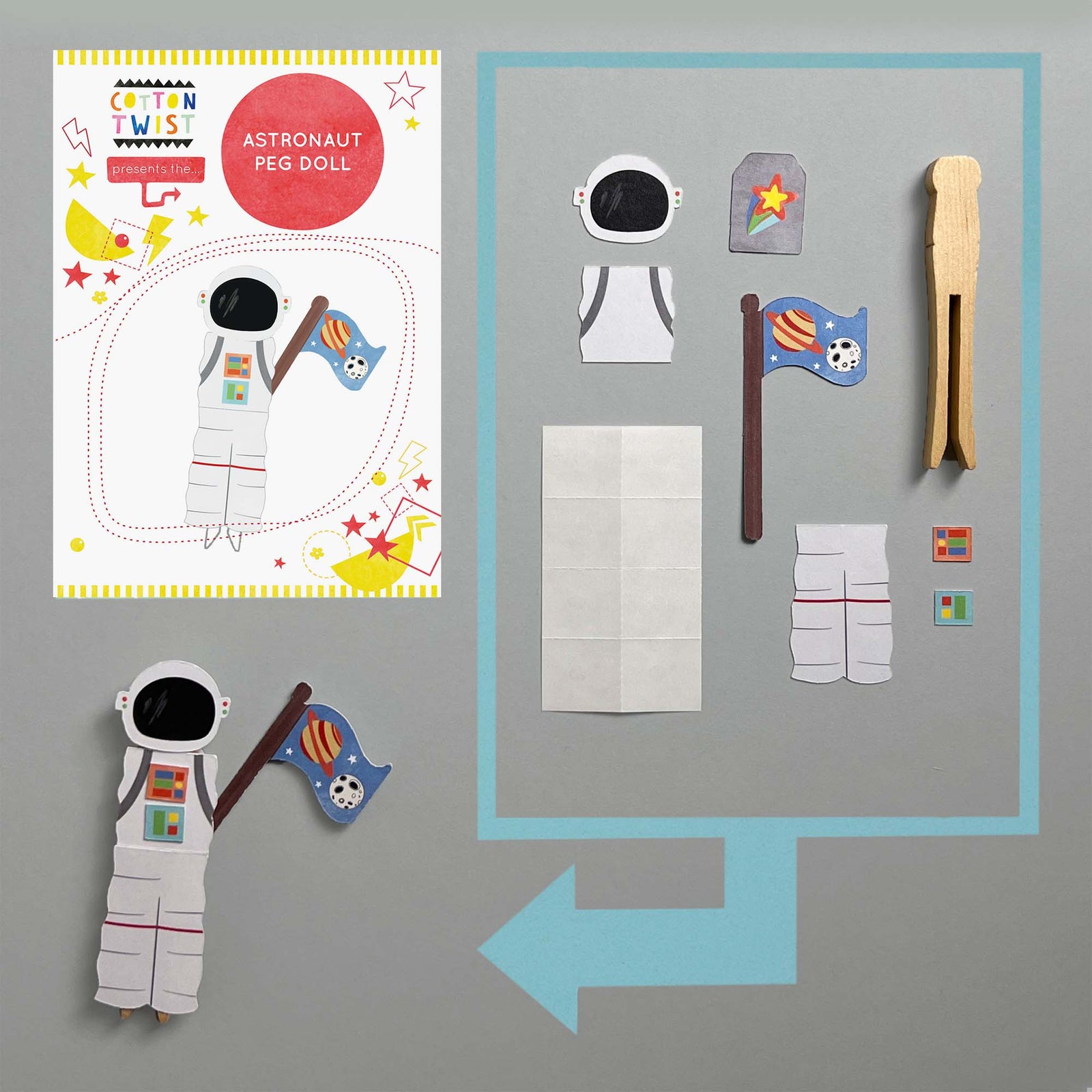 Make Your Own Astronaut Peg Doll - Eco Baby Box