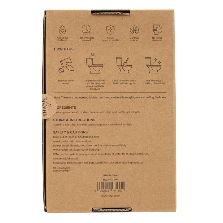 Re:gn Toilet Cleaning Tablets – Deep Clean & Limescale Remover | 10 Pack