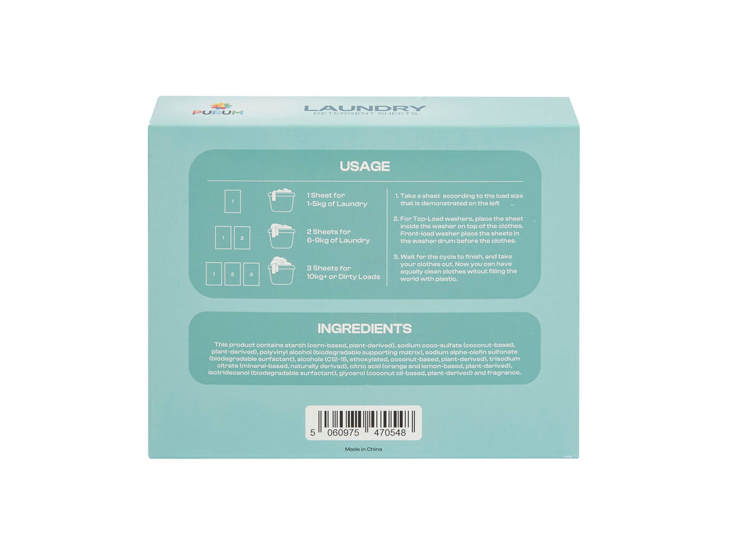 Purum Eco Friendly Laundry Sheets - 64 Pack: Tropical