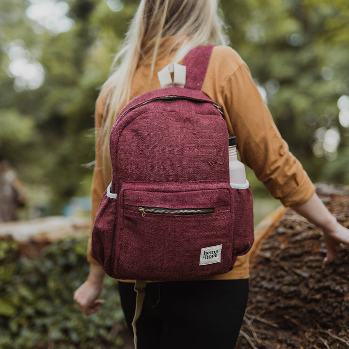 Sansara Hemp Backpack - Red - Large