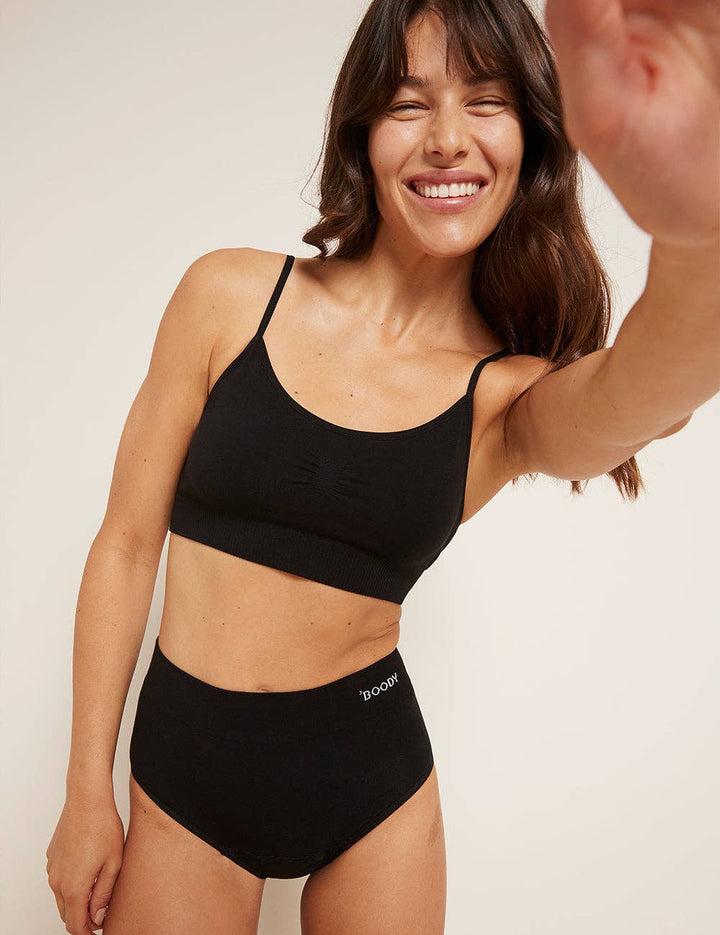 Period & Leak Proof Full Brief, Moderate - Heavy: Black