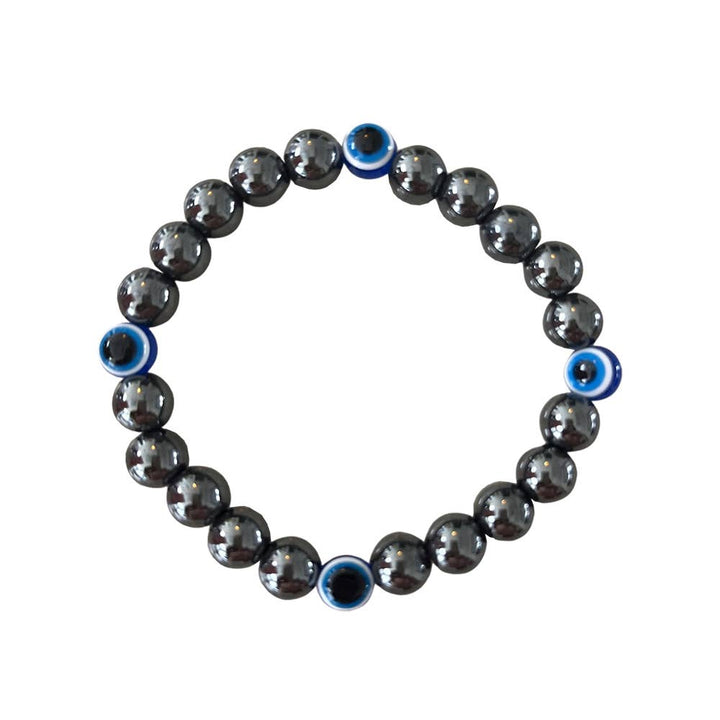 Evil Eye Bracelet, Hematite