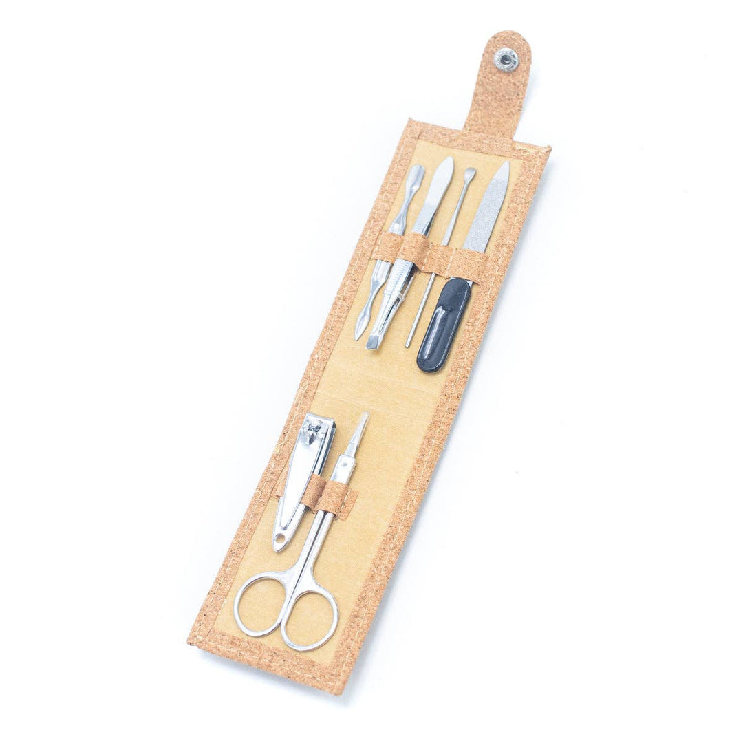 Cork Storage Bag Personal Nail Care Kit