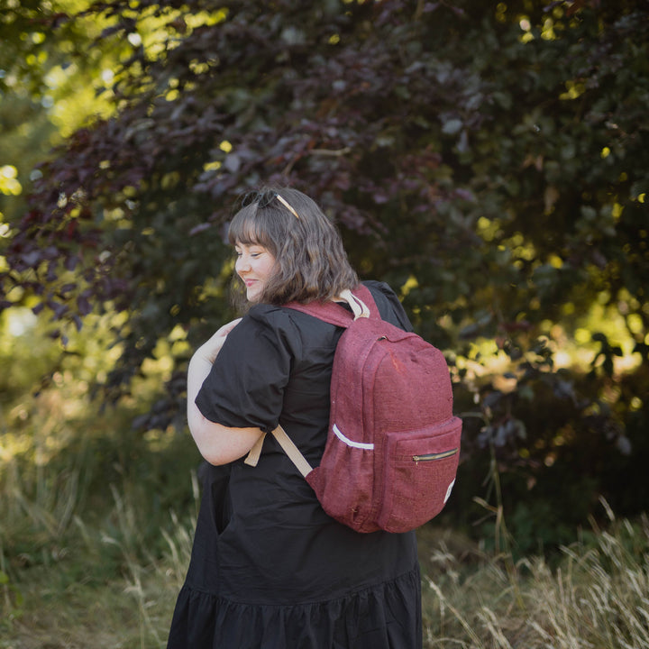 Sansara Hemp Backpack - Red - Large
