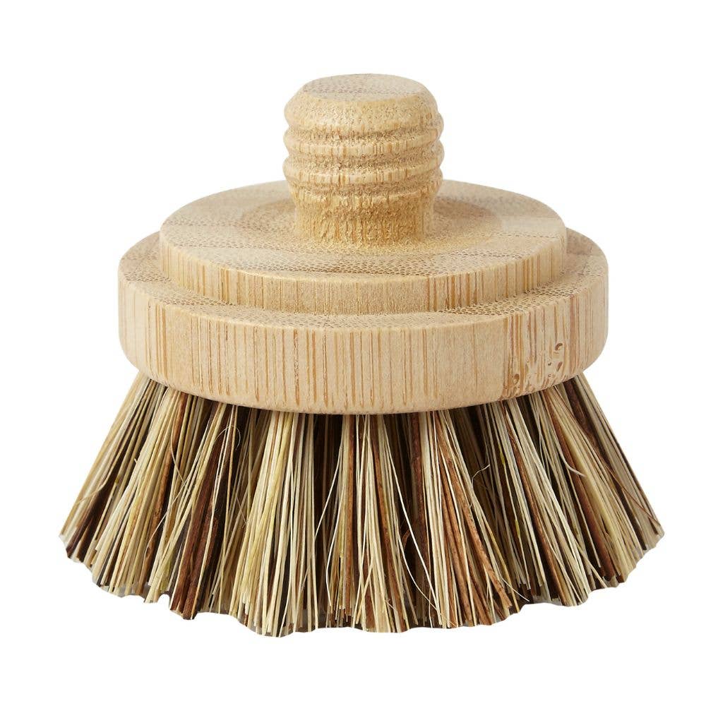 Modular Bamboo Dish Brush– Coconut Bristles: Full Brush