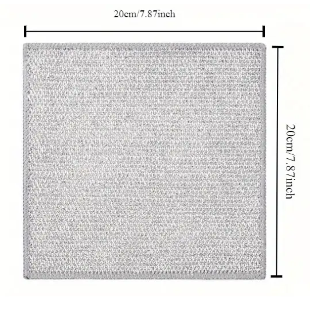 Double-Sided Stainless Steel Wire Dishcloths | 10 Pack