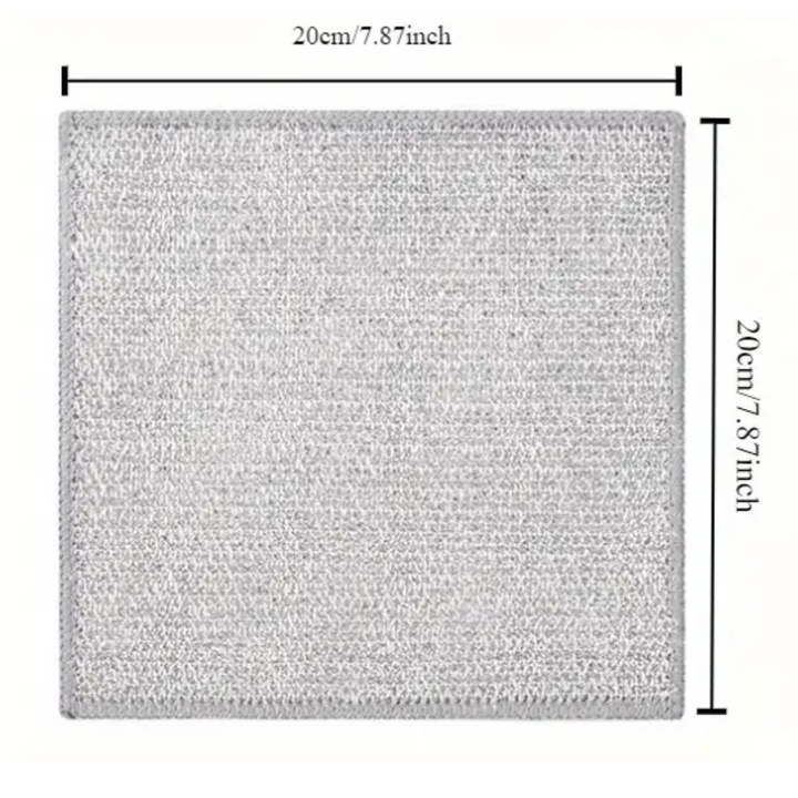Double-Sided Stainless Steel Wire Dishcloths | 10 Pack