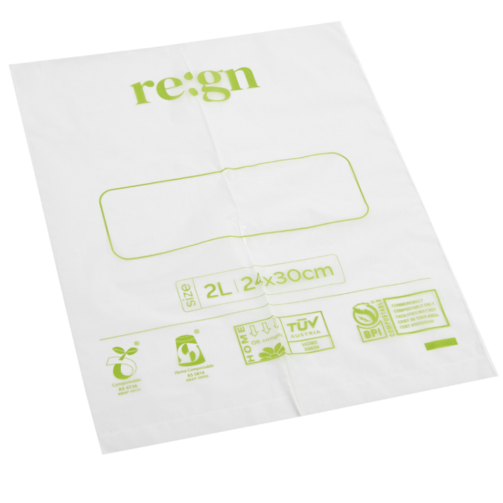 Compostable & Biodegradable 2L Food and Freezer Bags – 35 Bags per Roll