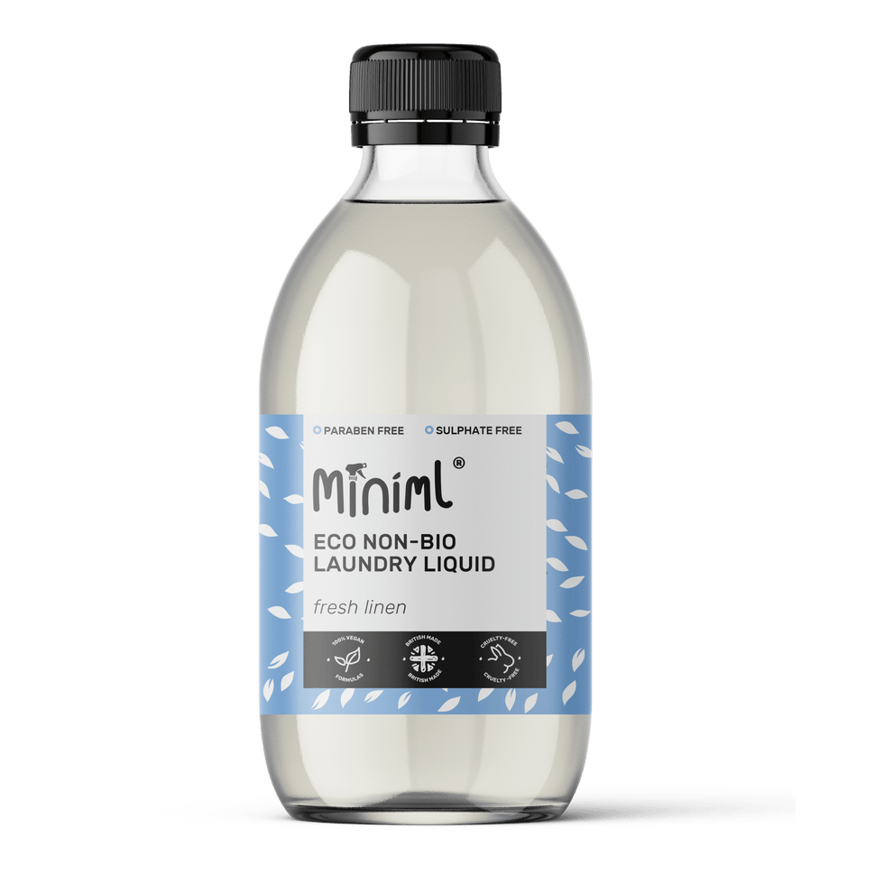 Fresh Linen Non-Bio Laundry Liquid – 500ml Refillable Glass Bottle