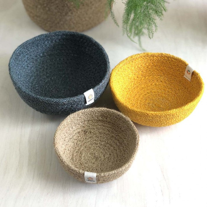 Jute mini bowl set - Beach - Eco Baby Box