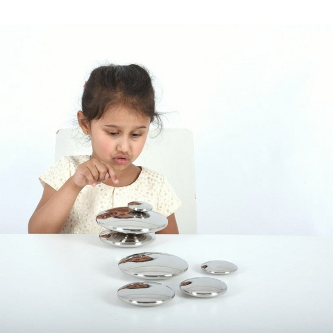 Sensory Reflective Silver Buttons - Eco Baby Box