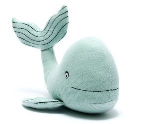 Whale - Scandi toy Knitted Organic Cotton Sea Green