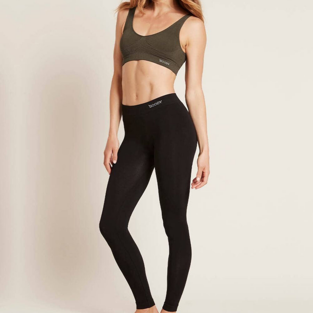 Boody Organic Bamboo Full Leggings in Black.