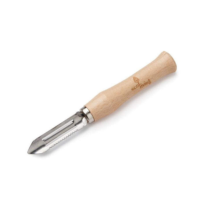 Eco living wooden potato peeler