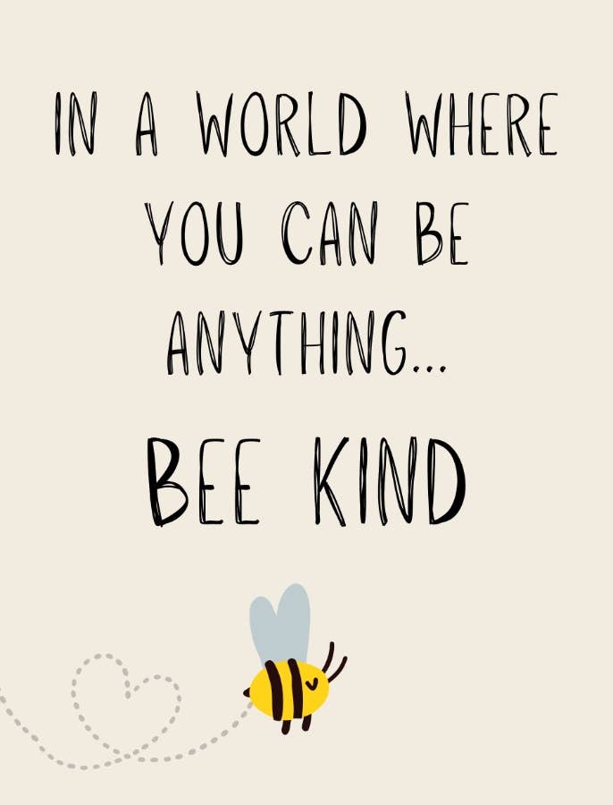 Bee Kind Mini Metal Sign