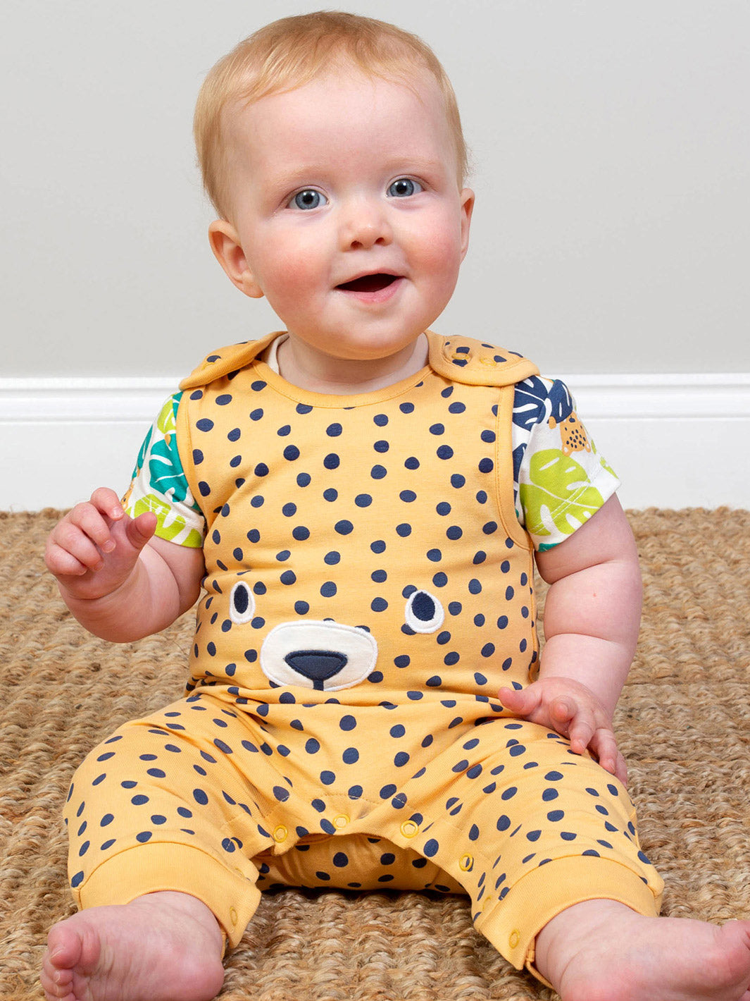 Spotty cub dungarees