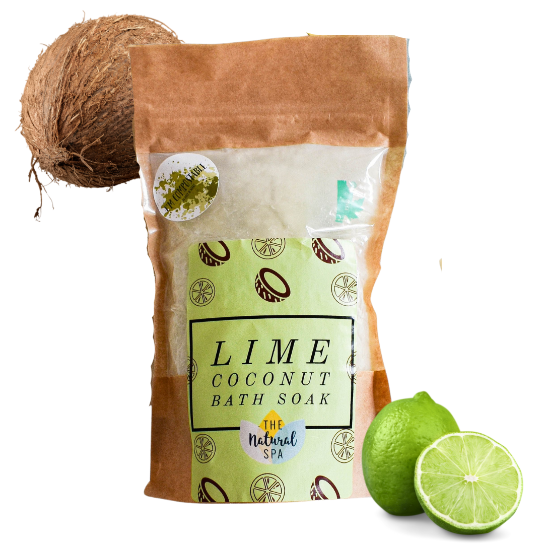 Lime Coconut Bath Soak - Biodegradable pouch - 225g