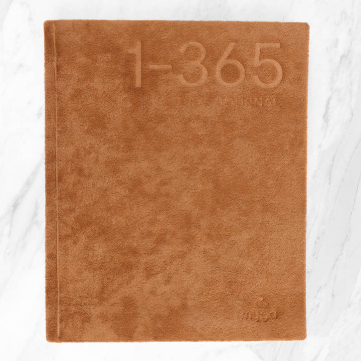 365 blank pages with numbers For journaling, writing and drawing 2 ribbons bookmark Materials Cover: Velvet Hard Cover Care Instructions Wipe clean Dimensions Size: 160x197mm 184 sheets, 80g