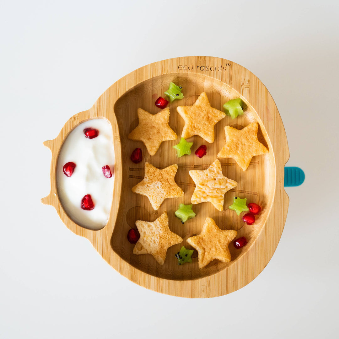 Bamboo Ladybird Plate with Suction Base